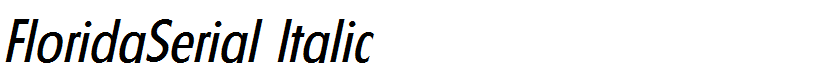 FloridaSerial Italic