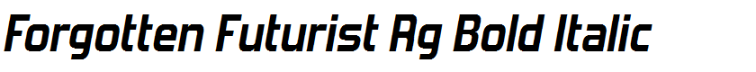 Forgotten Futurist Rg Bold Italic