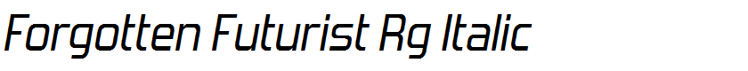Forgotten Futurist Rg Italic