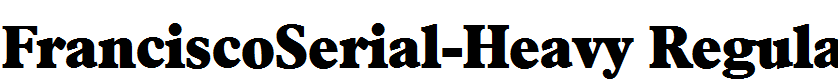FranciscoSerial-Heavy Regular