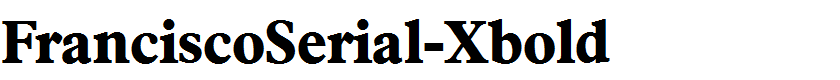 FranciscoSerial-Xbold