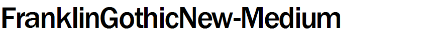 FranklinGothicNew-Medium