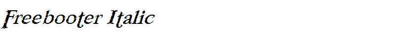 Freebooter Italic