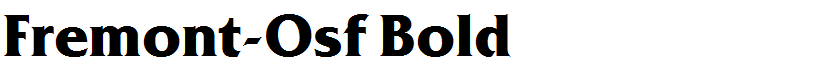 Fremont-Osf Bold
