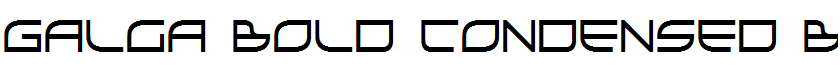 Galga Bold Condensed Bold Condensed