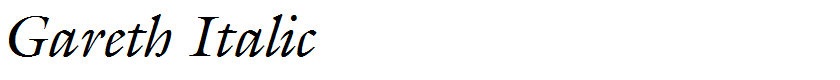 Gareth Italic