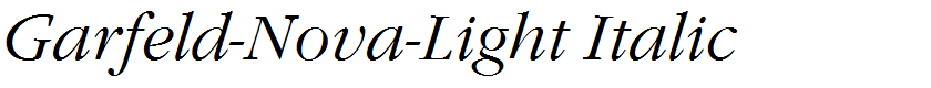 Garfeld-Nova-Light Italic