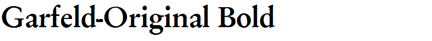 Garfeld-Original Bold