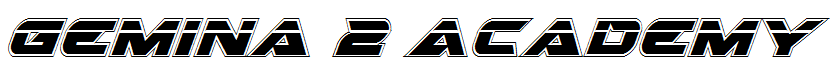 Gemina 2 Academy Laser Italic Italic