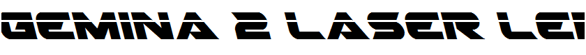 Gemina 2 Laser Leftalic Italic