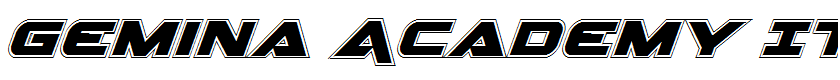 Gemina Academy Italic Italic
