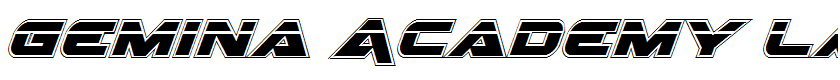 Gemina Academy Laser Italic Italic