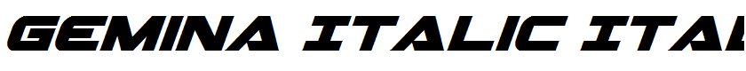 Gemina Italic Italic