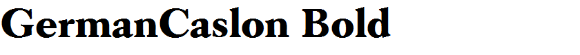 GermanCaslon Bold