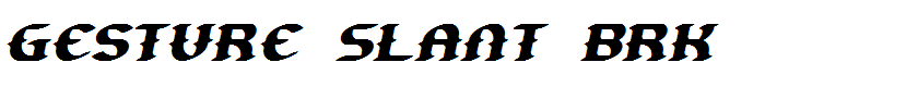 Gesture Slant BRK