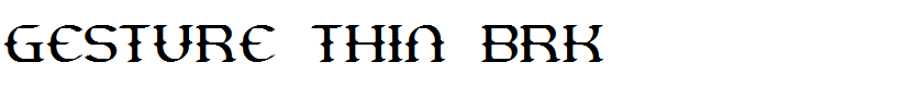 Gesture Thin BRK