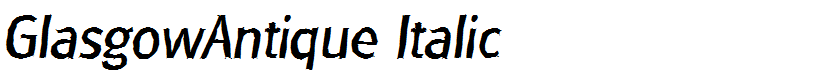 GlasgowAntique Italic