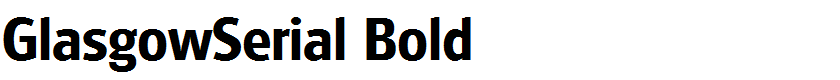 GlasgowSerial Bold