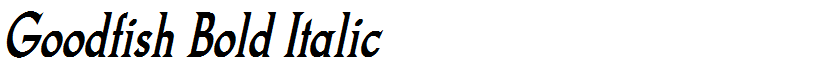 Goodfish Bold Italic