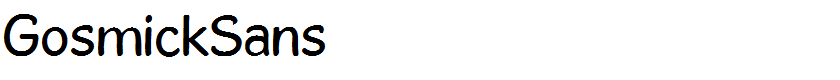 GosmickSans