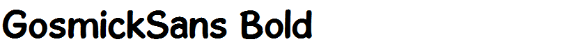 GosmickSans Bold