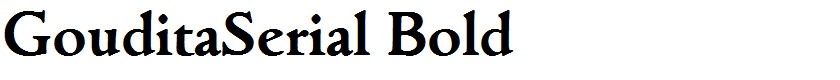 GouditaSerial Bold