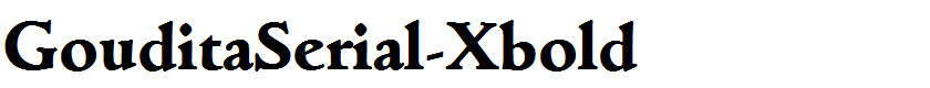 GouditaSerial-Xbold