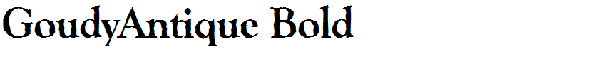 GoudyAntique Bold