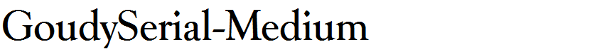 GoudySerial-Medium