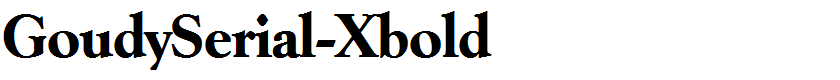 GoudySerial-Xbold