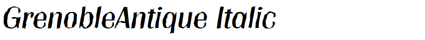GrenobleAntique Italic