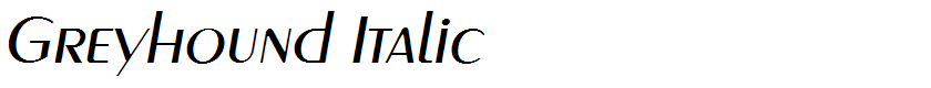Greyhound Italic