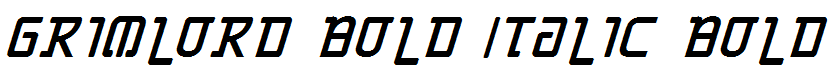 Grimlord Bold Italic Bold Italic