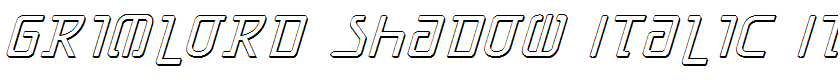Grimlord Shadow Italic Italic