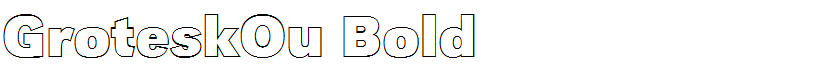 GroteskOu Bold