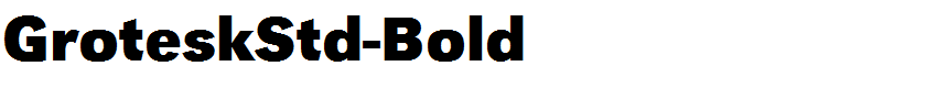 GroteskStd-Bold