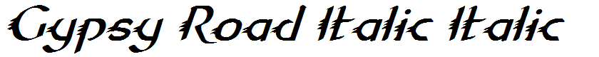 Gypsy Road Italic Italic
