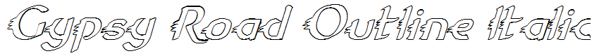 Gypsy Road Outline Italic Italic