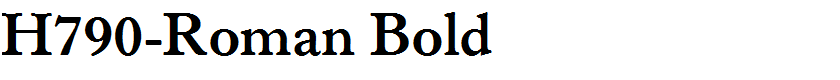 H790-Roman Bold