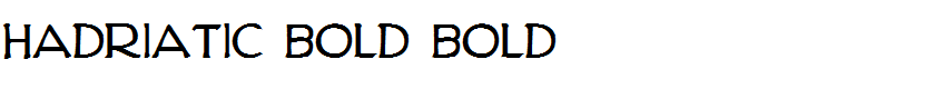 Hadriatic Bold Bold