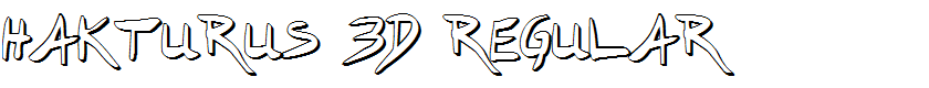 Hakturus 3D Regular