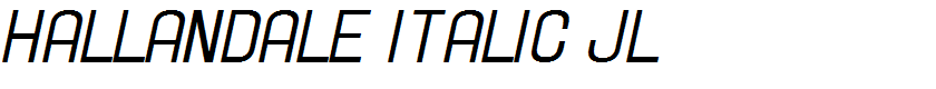 Hallandale Italic JL