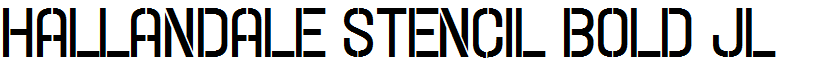 Hallandale Stencil Bold JL