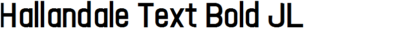 Hallandale Text Bold JL