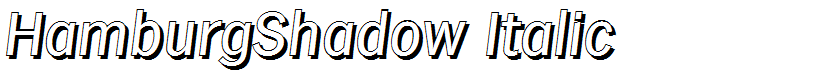 HamburgShadow Italic