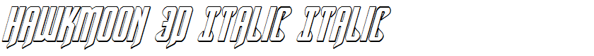 Hawkmoon 3D Italic Italic