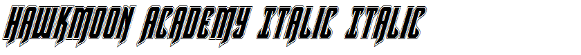 Hawkmoon Academy Italic Italic