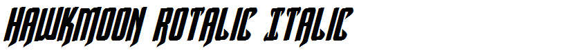 Hawkmoon Rotalic Italic