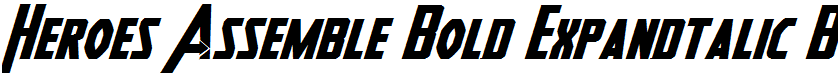Heroes Assemble Bold Expandtalic Bold