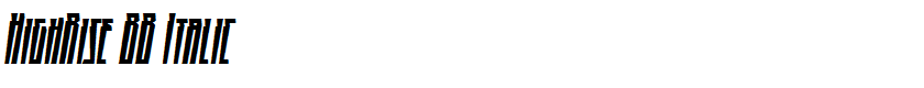 HighRise BB Italic